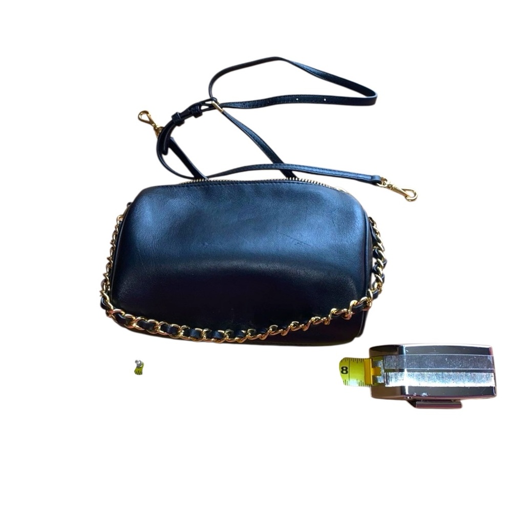 Lauren Ralph Lauren Black Crossbody Bag with Gold Hardware - Picture 10 of 15